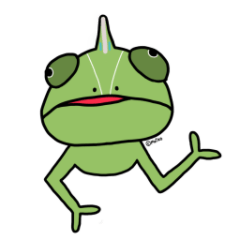 [LINEスタンプ] カメレオンのカメきち