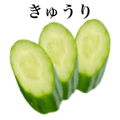 [LINEスタンプ] きゅうり です 野菜 キュウリの画像（メイン）