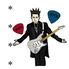 [LINEスタンプ] ロックは魂です(JP)