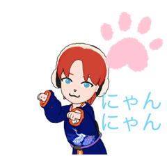 [LINEスタンプ] にじいろキャットスタンプ