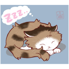 [LINEスタンプ] モフモフ猫ズ