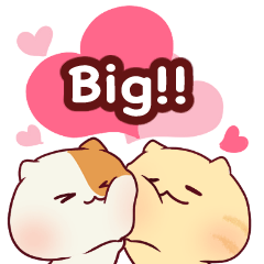 [LINEスタンプ] ちびこねこのコミカルなBIGスタンプ♪