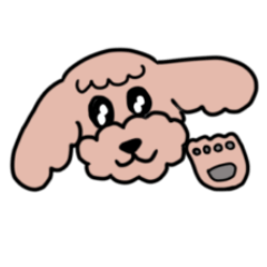 [LINEスタンプ] トイプーBrown(friends)