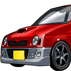 [LINEスタンプ] 車(スポーツカー14)クルマバイクシリーズ
