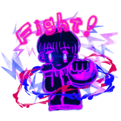 [LINEスタンプ] ル〜ルルギクギクギックー男子