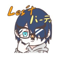 [LINEスタンプ] パーカー集団