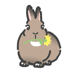 [LINEスタンプ] うちの茶うさぎ