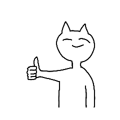 [LINEスタンプ] へんなねこ 強く生きる