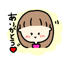 [LINEスタンプ] 【挨拶】可愛い女の子