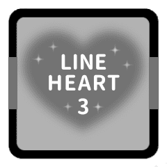 [LINEスタンプ] LINE HEART 3【敬語編】[▶]グレー