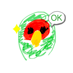 [LINEスタンプ] コザクラインコのきいちゃん03