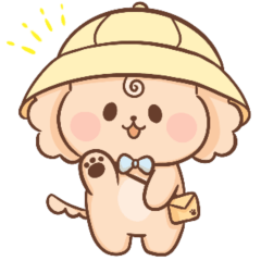 [LINEスタンプ] ハーピー子犬♥子供の毎日