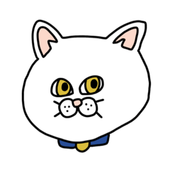 [LINEスタンプ] ねこ（かお）