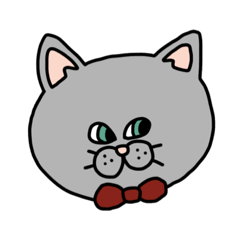 [LINEスタンプ] ねこ（かお2）