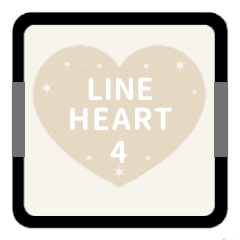 [LINEスタンプ] LINE HEART 4【敬語編】[▶]アイボリー