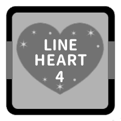 [LINEスタンプ] LINE HEART 4【敬語編】[▶]グレー