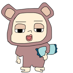 [LINEスタンプ] クマみたいなくま