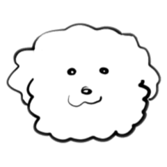 [LINEスタンプ] うちの犬のトイプードル