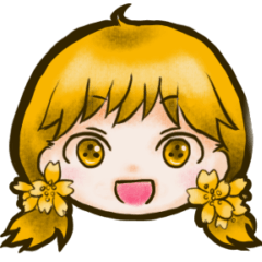 [LINEスタンプ] やまぶきちゃん