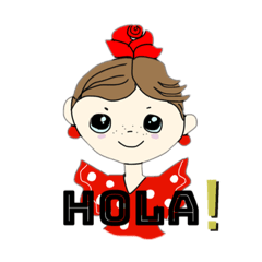 [LINEスタンプ] フラメンコガールs