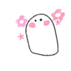 [LINEスタンプ] しろおばけもどき