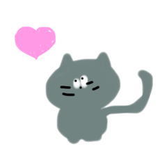 [LINEスタンプ] ぐれー、ねこ