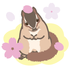 [LINEスタンプ] 春しまりすしましま♪