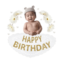 [LINEスタンプ] Asuka's 1st birthday stamp✩.*˚