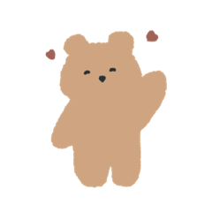[LINEスタンプ] かわいいゆるいくま。