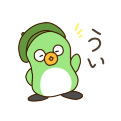 [LINEスタンプ] ゆるかわかぶり物ペンギン