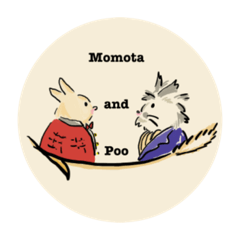 [LINEスタンプ] Momota and Poo