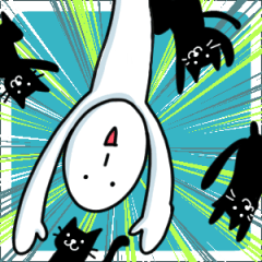 [LINEスタンプ] Mr. White ('-') の日常 -2