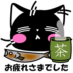 [LINEスタンプ] 黒猫きょうくんの日常スタンプ
