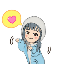 [LINEスタンプ] おだやかな女の子の日常