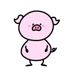 [LINEスタンプ] へんてこなぶた