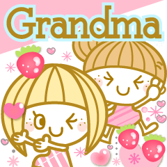 [LINEスタンプ] おばぁちゃんの 挨拶＆日常 スタンプの画像（メイン）