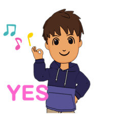 [LINEスタンプ] けんじです！