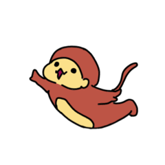 [LINEスタンプ] He is monkey panchi ②