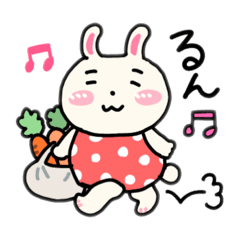 [LINEスタンプ] うさぎのもんもん