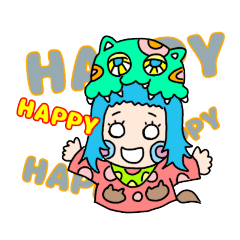 [LINEスタンプ] Fashion-girl Iki-chan 2years old