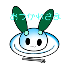 [LINEスタンプ] おもちうさぎのほんわかスタンプ