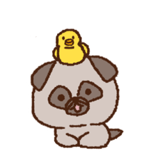 [LINEスタンプ] パグのパヌ。