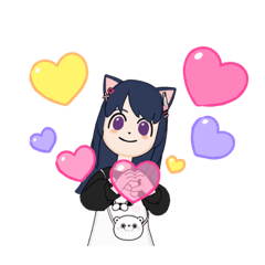 [LINEスタンプ] ハチワレ子猫のみるくちゃん