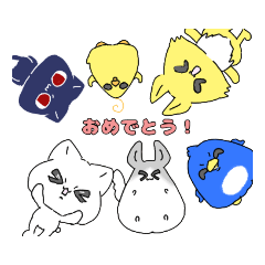 [LINEスタンプ] あっちこっちでzoo