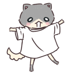 [LINEスタンプ] デカTにゃんこちゃん