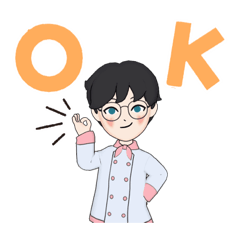 [LINEスタンプ] 料理が好きな男の子の日常