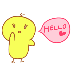 [LINEスタンプ] ひよこのちゃん