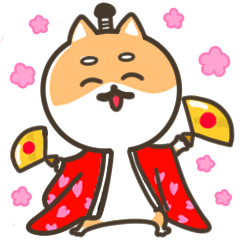 [LINEスタンプ] 柴犬こまつの春満開スタンプ