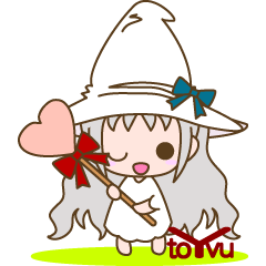 [LINEスタンプ] 白魔女さん(挨拶)-toYvu-