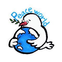 [LINEスタンプ] peace world sticker